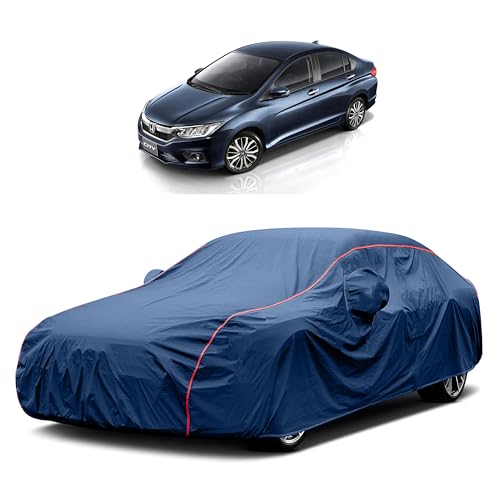 Image of Heavy-Duty Car Cover for Compatible with Honda City (2014 to 2025 All Models) Deluxe Car Protection Cover ? Waterproof & UV-Resistant All-Season Exterior Protection