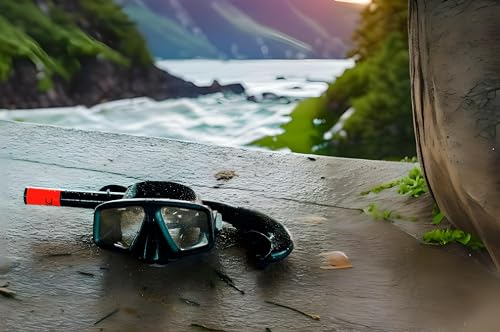 ATACLETE Low-Volume Buds Twin Lens Dive Mask for Scuba Diving, Snorkeling, and Military Underwater Training - Professional-Grade, Low Profile Design