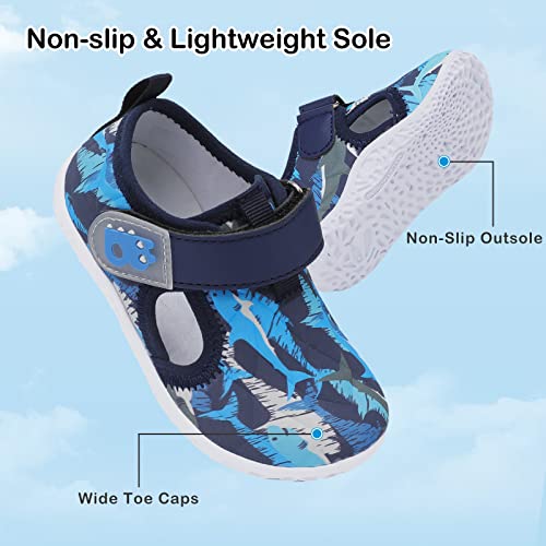 Besroad Toddler Kids Sneakers Boys Girls Cute Casual Walking Shoes Non-Slip Shark 7-7.5 Toddler #TOP4