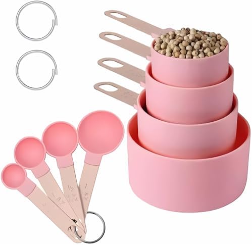 Kit Medidor Culinário Inox 8 Peças – Colheres e Copos Medidores e...