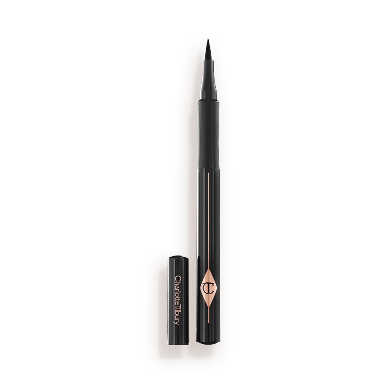 Charlotte Tilbury The Feline Flick Waterproof Liquid Eyeliner - Black Eyeliner Pen with a Quick-Drying Matte Formula -