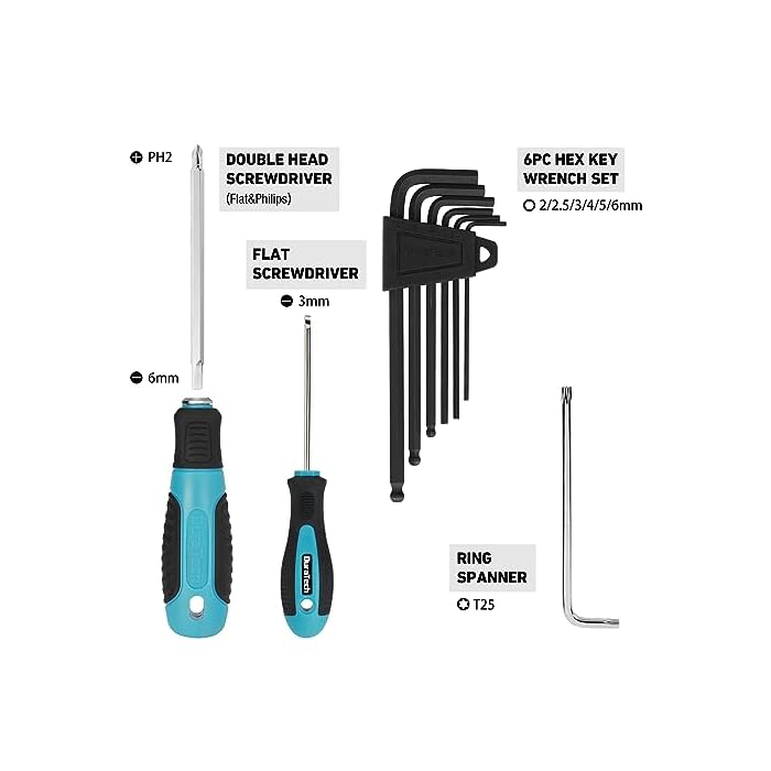DURATECH 35PC Bike Repair Kit With Carry Case - Image 7
