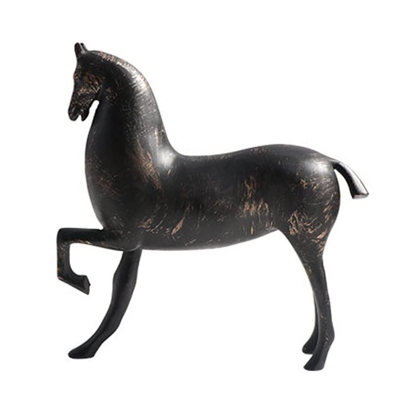Décoration de salon rétro cheval sculpture pour buffet et entrée