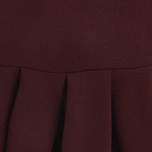 Image of Hopscotch Girls Fit And Flare Knee-Length Cotton-Blend Solid Sleeveless Party Dress