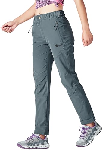 Pantalon de randonnée femme gris métal XL YSENTO stretch