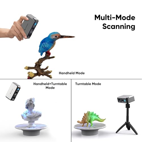 3DMakerpro Scanner 3D Portátil Seal Lite para Impressora 3D, 0,02 Mm de Alta Precisão Detalhada, Dig