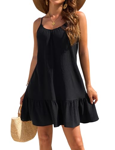 Halife Womens Ruffled Swim Cover Up