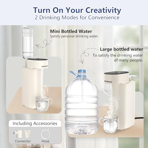 Instant Hot Water Dispenser, 3S Fast Heating Electric Hot Water Boiler With 5 Temperature Presets, Digital Touch Screen, Energy-Efficient Use - 3