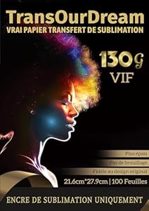 TransOurDream VIVID Sublimationspapier 130 g/m² 100 Blatt