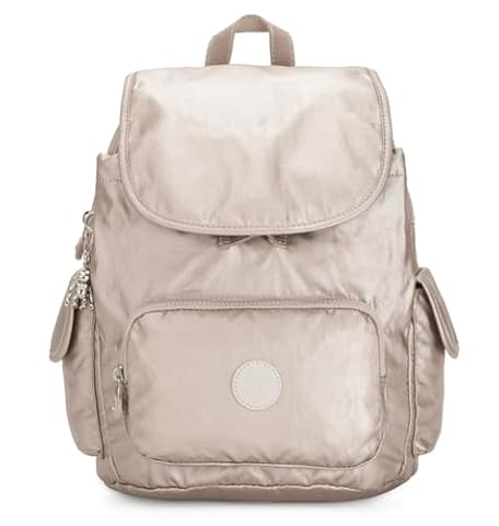 Kipling CITY PACK S Mały plecak, Metallic Glow (Srebrny)