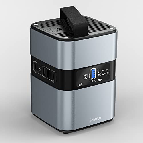 Imuto 300W Portable Power Station,230Wh 64000Mah Solar Generator With 110V/300W Pure Sine Wave Ac Outlet&Usb C Pd100W Backup Lithium Battery Power Supply For Outdoor Camping Travel Cpap Emergency #TOP22