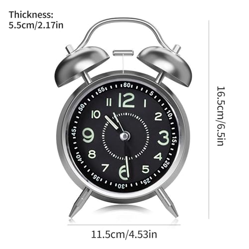 Reloj despertador analógico recargable que soluciona el sueño profundo 3
