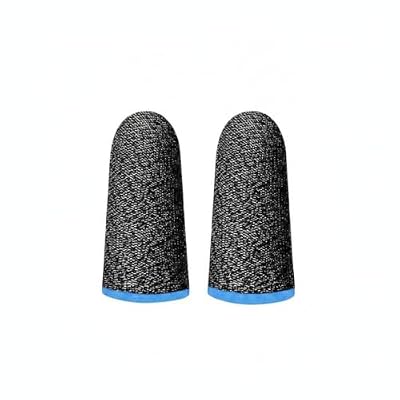 Gaming Finger Sleeves, Polyester Touchscreen Covers for Mobile Phones and Console Controllers, One Pair (1 Pair)