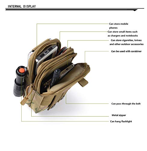 Mochilas de cintura militares à prova d'água para caminhadas mochila de cintura tática bolsa de tec