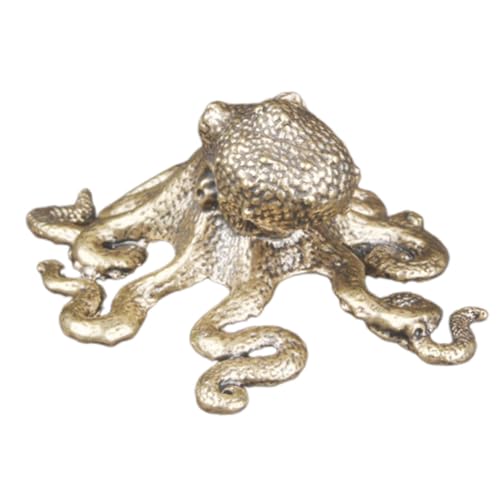 Figurine poulpe miniature rétro réaliste pour décoration table à thé maison