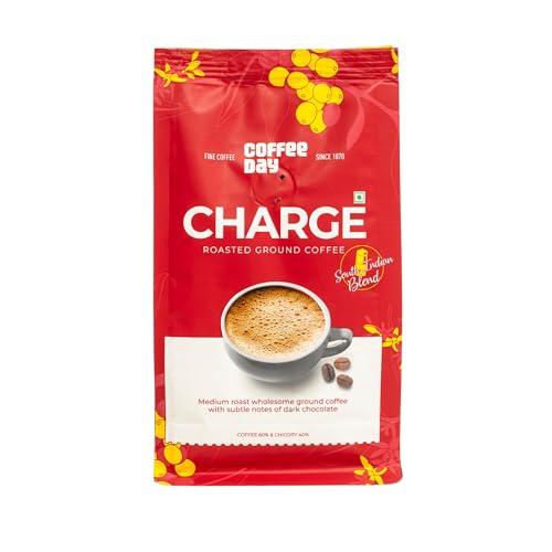 Image of Cafe Coffee Day Charge 65% Coffee 35% Chicory with French Press Espresso Coffee Maker