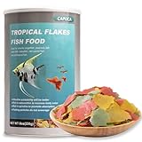 8 OZ Ultrathin Tropical Fish Flakes - High Protein with Krill & Spirulina for Betta, Guppies, Tetra, Angelfish, Color Enhancing Fast Growth Formula