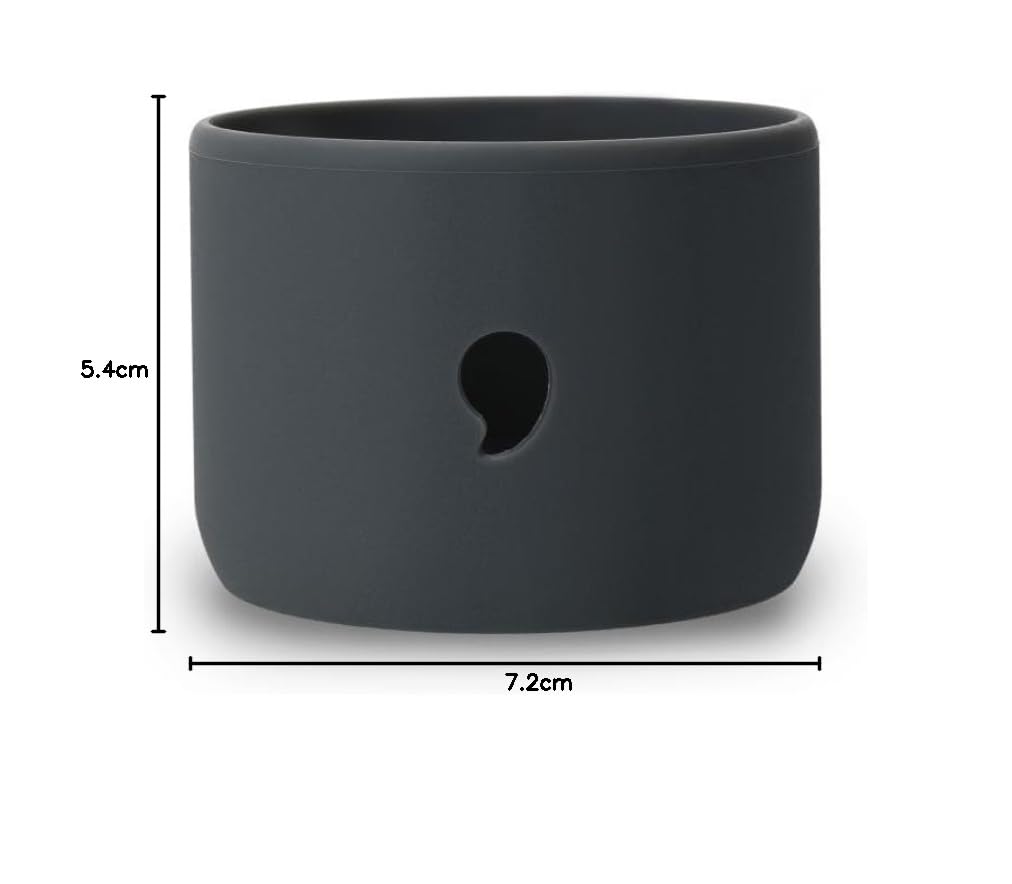 S'well Small Silicone Bumper, Grey, Fits 500ml Water Bottles, No-Slip Grip and Easy Slide On for Protection