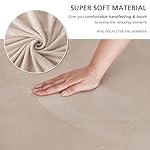 NICEEC Loveseat Cover Super Soft 1-Piece BalletPink Slipcover for Loveseats Stretch Universal Spandex Couch Covers for Living Room Easy Fit Washable Furniture Sofa Protector with Skirt - Image 2