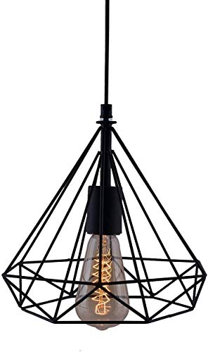 Image of Murphy Designer Single Pendant Hanging Chandelier Light for Dining Room, Home Decor | Indoor Roof Light | Black Color Antique Vintage Chandelier - Pack of 3 (Bulb Included)