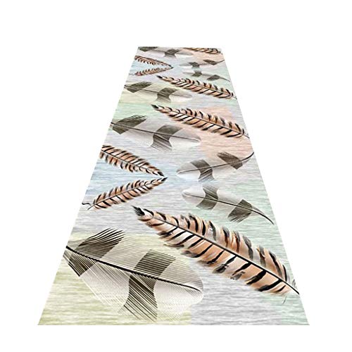 Nobran Matten Teppiche Läufer Moderne Waschbare rutschfeste Küche Dienstprogramm Halle Lange Läufer Fußmatte Teppich Gummi Backed Very Long Flur Halle Runner Grenzen Teppiche Wunschlänge Cover