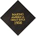 Crisky 70th Birthday Napkins Black and Gold Dessert Beverage Cocktail Cake Napkins 70th Birthday Decorations Party Supplies, Making America Great Since 1950, 50 Count, 3-Ply