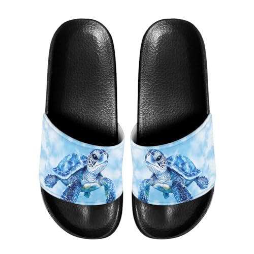 Image of Open Toe Slippers for Women Rubber Slides Womens Sandal Slippers
