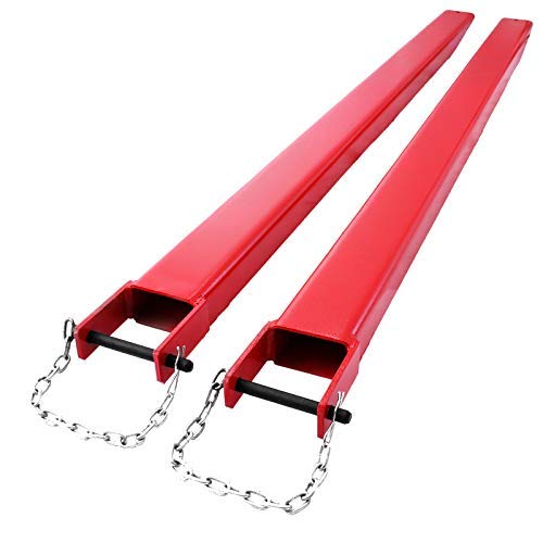 BestEquip 82 Inch Fork Extensions Accommodates 82 Inch Length 4.3Inch Width Pallet Forklift