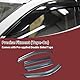 HEROFFIX 1 Set Fensterabweiser für Mazda CX-5 2017-2024 Seitliche Fensterabweiser Schwarz