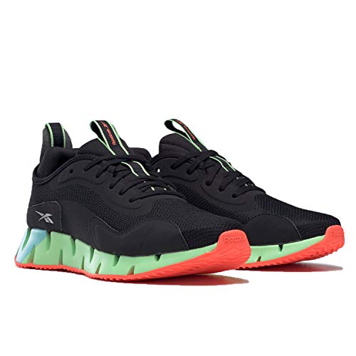 Reebok Herren Zig DYNAMICA Laufschuhe, NEGBÁS/NEOMNT/ORNFLR, Forty five EU thumbnail