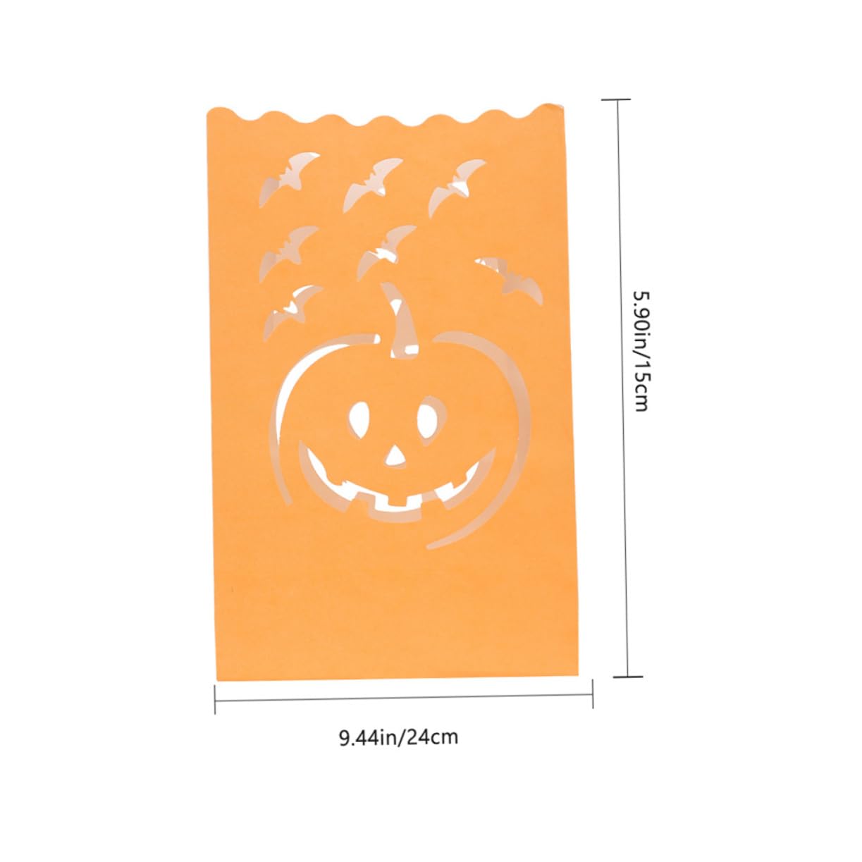 OSALADI Pumpkin Lanterns 20 Pack Tea Light Holder Bags for Halloween Decor Random Style