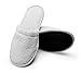 Arus Men's Organic Turkish Terry Cotton Memory Foam Spa Slippers White L/XL