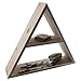 Estante de madera triangular para colgar o independiente, estante de exhibición |...