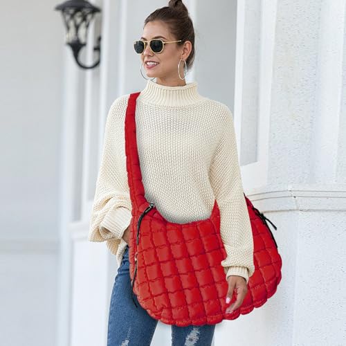 Bolso Tote acolchado grande para mujer miniatura 3