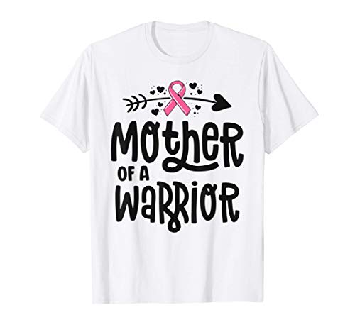 Mother Of A Warrior Family Breast Cancer Shirts Pink Ribbon Camiseta