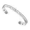 Btysun Bracelets for Women Mothers Day Bracelet Gifts from Daughter Inspirational Gifts for Women Girls Graduation Gifts for Her Motivational Birthday Cuff Bangle Friendship Personalized Mantra Jewelry