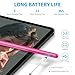 DRYMOKINI Stylus Pen, Active Stylus Pen Touch Screens Compatible for Android and iOS Tablet/Phones, Rechargeable Universal Stylus Pencil Compatible for A-pple/i-Pad/Phone Tablet, BabyPink