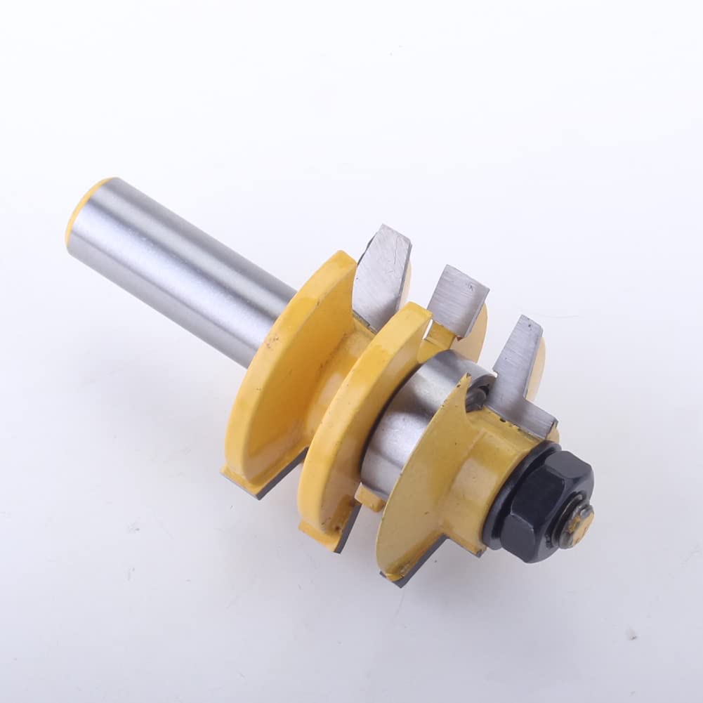 Utensile da Taglio for Legno con Punta for Fresatrice Impilata E Smussata Gambo 1PC 1/2 for Ante 'Armadio