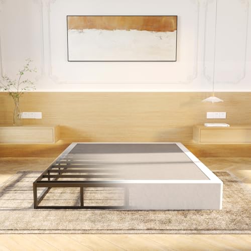 LUMUNANCE Box Spring Queen 9 Inch High Profile Box Spring for Queen Bed Mattress Foundation with Fabric Cover Easy Assembly