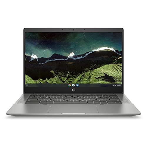 HP Chromebook 14 pulgadas FHD Touch Pantalla, Intel Core i5-1135G7, 8GB DDR4 RAM, 256 GB SSD, gráficos Intel Iris Xe, sensor de huellas dactilares, ChromeOS, teclado QWERTZ, plata