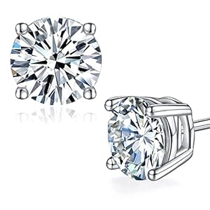 Moissanite Stud Earrings for Women,...