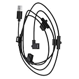Câblage à 2 broches et ports femelles de 46 cm, ce câble dispose de trous de suspension pour organiser les configurations de charge multi-appareils