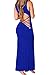 Chase Secret Womens Summer Beach Hollow Out Maxi Club Dress Medium Blue