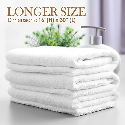 Elaine Karen 6 Pack Luxury Hand Towels – 100% Cotton Extra Soft Hand Towels, Highly Absorbent, Hotel & Spa Quality Bathroom Hand Towel 16X30 - White #TOP1