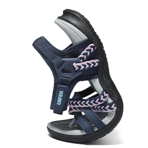 Image of UBFEN Womens Hiking Comfortable Sport Sandals Outdoor Walking | Casual Lightweight Water Sandals with Adjustable Straps Arch Support for All-day Wear, Beach, Vacation, Adventure, Camping