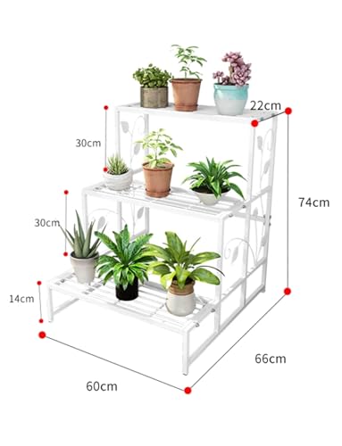 Support à plantes en métal robuste : étagère d'angle au design durable