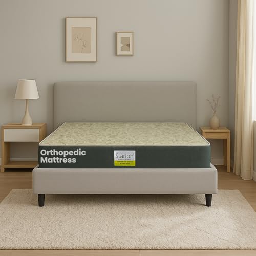 Image of Orthopedic Foam Mattress | Dual Comfort Design | Spine Alignment | 5- Years Warranty | Medium Firm | 3 Layered Orthopedic Mattress | Queen Size (48x72x6 Inches)