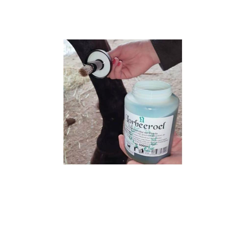 NATUSAT Lorbeeröl - Hufpflege für Pferde, Optimale Feuchtigkeitsbalance, Schutz vor Rissen & Sprödigkeit, Rein natürliche Inhaltsstoffe (450 ml)