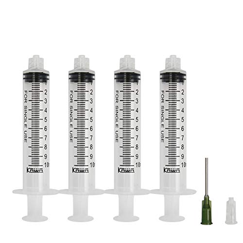 Shintop 10ml Syringe with 14G 1” Blunt Tip Needles for Experiments, Industrial Use (Pack of 30)