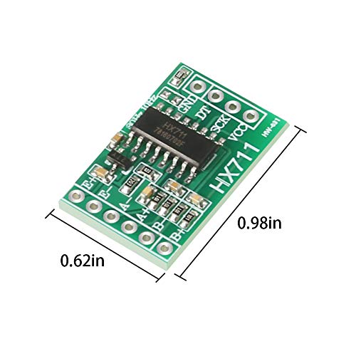 aitrip 6pcs hx711 weight weighing load cell conversion module sensors adc module for measure force pressure displacement strain torque acceleration